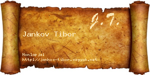 Jankov Tibor névjegykártya